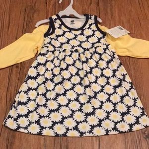 Daisy Dress and Cardigan Set-6/9 months
